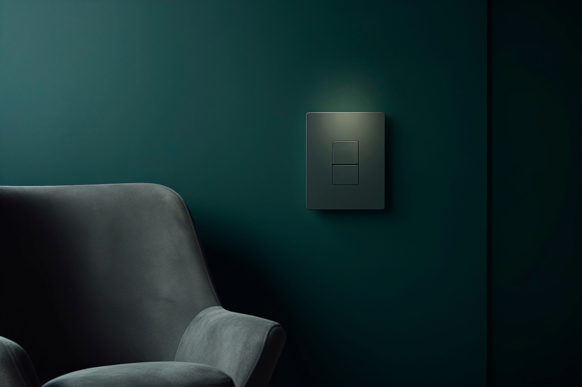 Luz indirecta en pared mate
